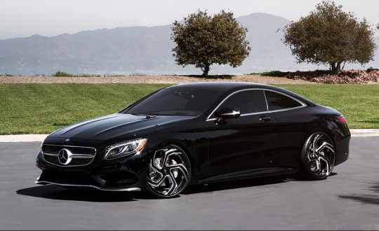 Mercedes S550 Coupe on LZ-761 Black and Chrome
